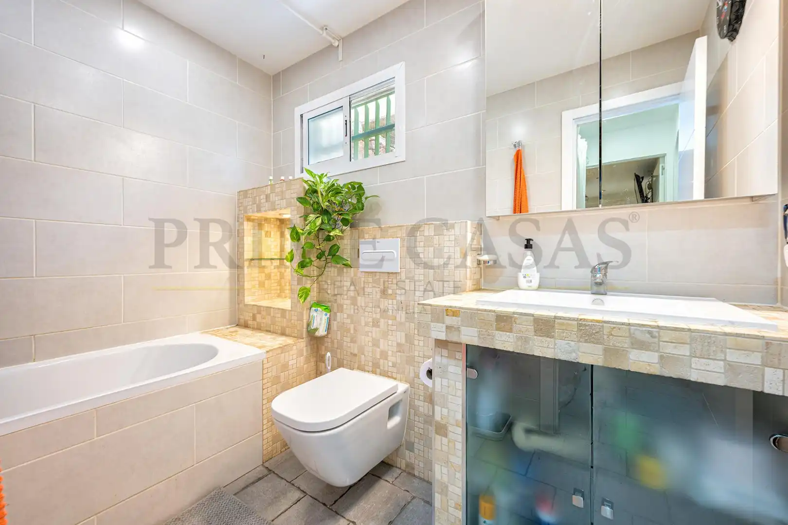Bany de Casa o xalet de lloguer en San Bartolomé de Tirajana amb Aire condicionat, Jardí privat i Terrassa