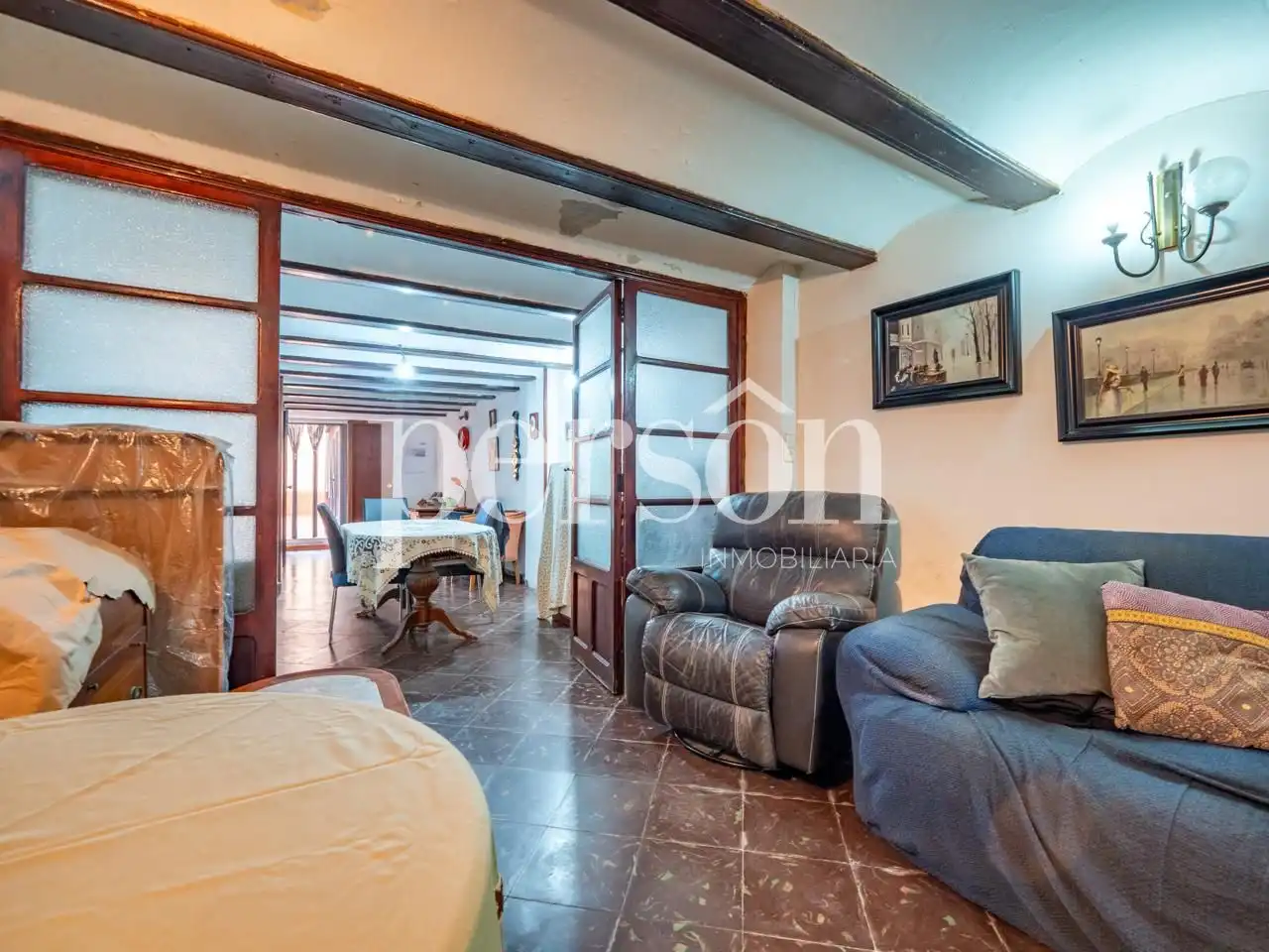 Sala de estar de Planta baja en venta en Valencia con Terraza