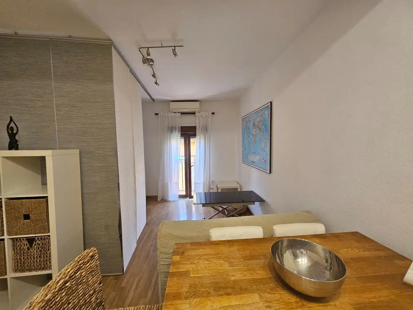 Wohnzimmer von Wohnung zur Miete in Madrid mit Klimaanlage, Heizung und Terrasse