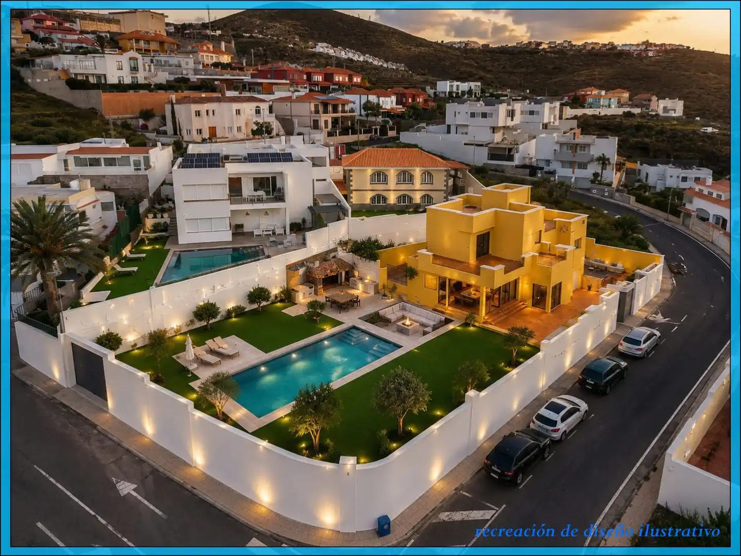Vista exterior de Casa o chalet en venta en El Rosario con Aire acondicionado, Jardín privado y Terraza