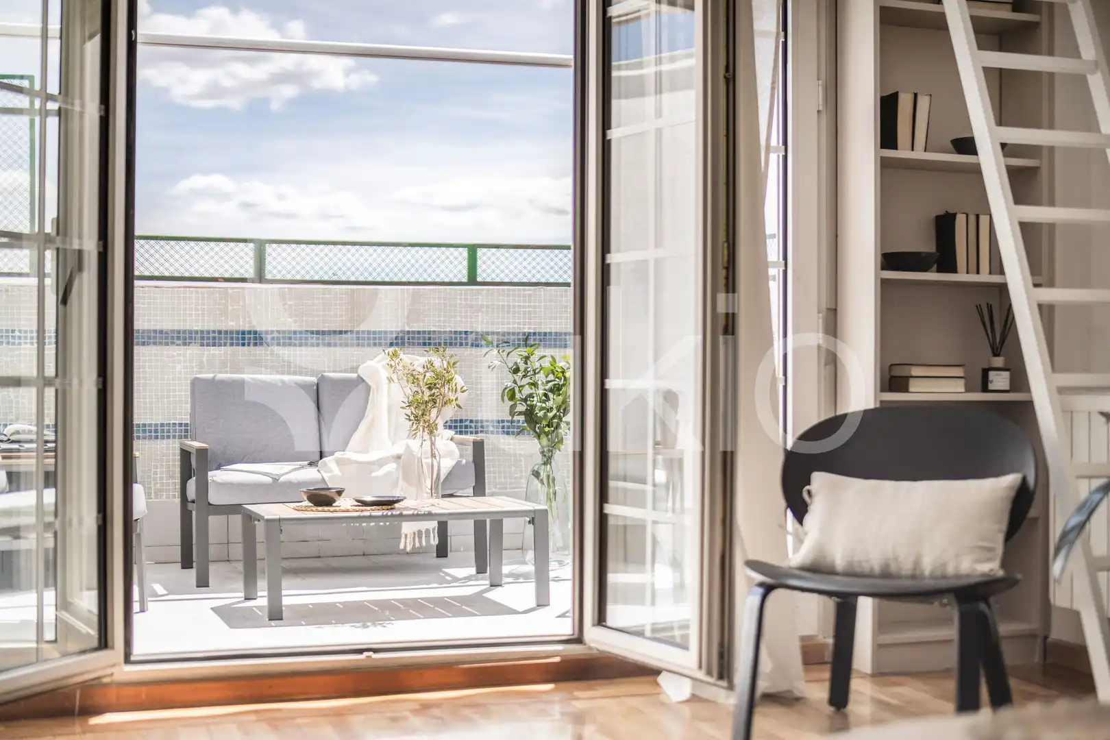 Terrasse von Dachboden zur Miete in Madrid mit Klimaanlage, Heizung und Terrasse