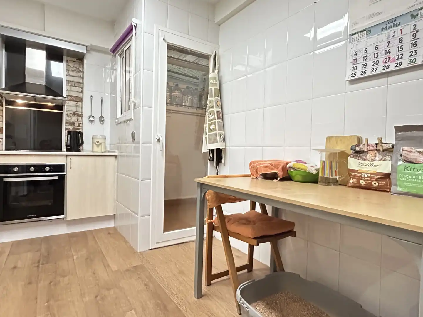 Küche von Wohnung zum Verkauf in El Vendrell mit Heizung, Privatgarten und Parkett