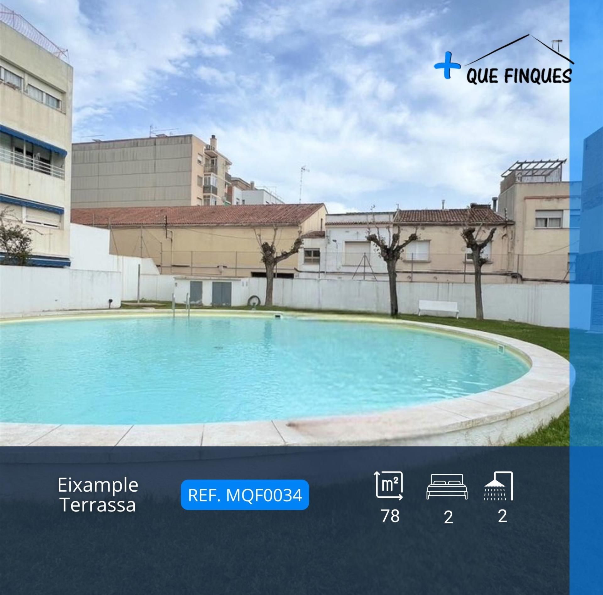 Swimming pool of Flat for sale in Sabadell  with Air Conditioner, Heating and Parquet flooring
