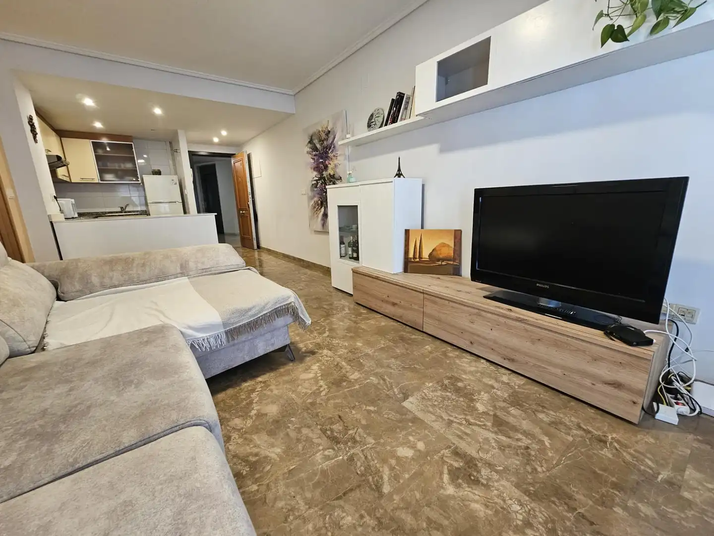 Sala d'estar de Pis en venda en Valencia amb Jardí privat, Parquet i Moblat