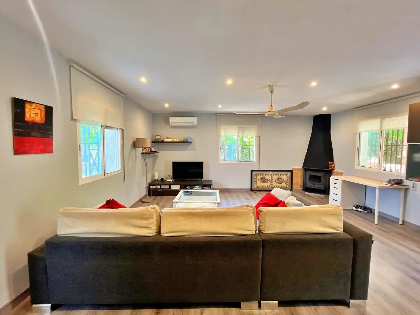 Wohnzimmer von Haus oder Chalet zum Verkauf in Roquetes mit Klimaanlage, Heizung und Privatgarten