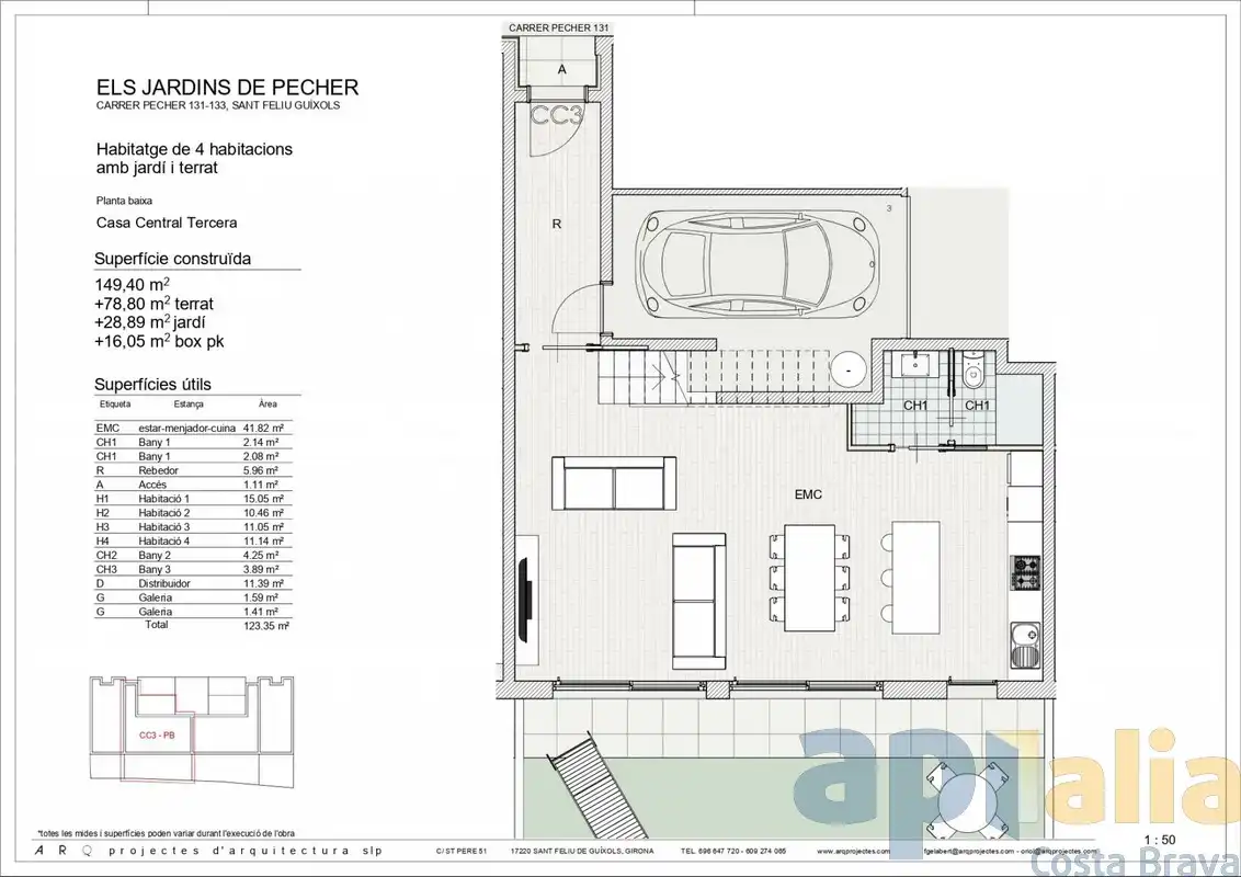 Casa adosada en venta en Sant Feliu de Guíxols con Aire acondicionado, Calefacción y Jardín privado