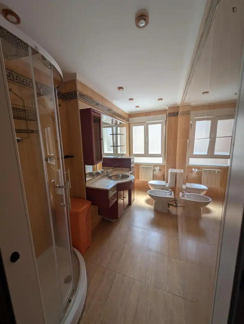 Badezimmer von Wohnungen zur Miete in Burgos mit Möbliert, Waschmaschine und Internet
