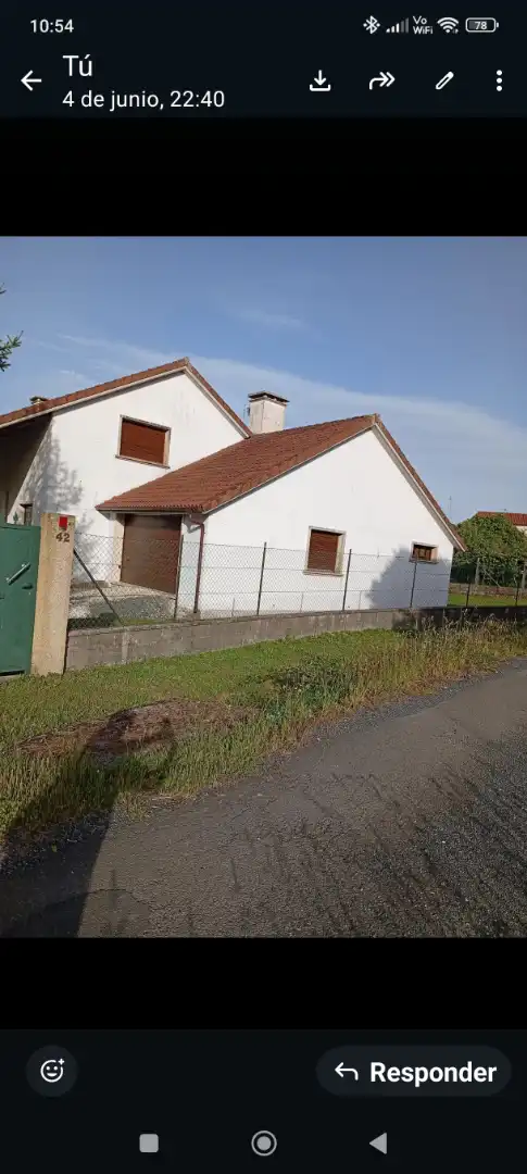 Vista exterior de Casa o chalet en venta en Rois con Calefacción, Jardín privado y Terraza