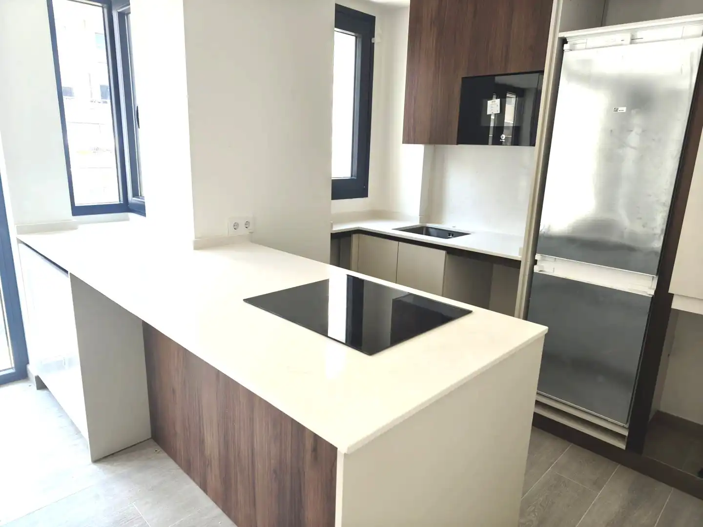 Cocina de Piso de alquiler en Málaga con Aire acondicionado, Calefacción y Horno