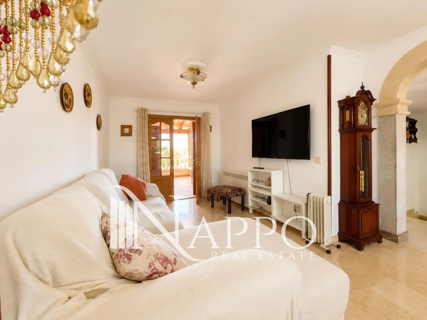 Sala d'estar de Casa adosada en venda en  Palma de Mallorca amb Aire condicionat, Calefacció i Jardí privat