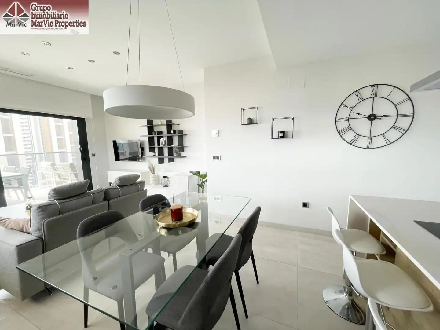 Esszimmer von Wohnung zum Verkauf in Benidorm mit Terrasse, Möbliert und Gemeinschaftspool