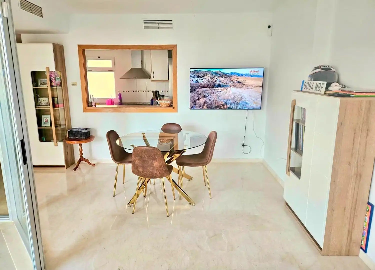 Dining room of Flat for sale in Villajoyosa / La Vila Joiosa  with Air Conditioner, Private garden and Terrace