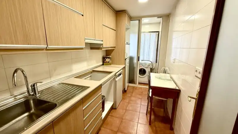 Küche von Wohnung zum Verkauf in El Espinar mit Heizung, Privatgarten und Parkett