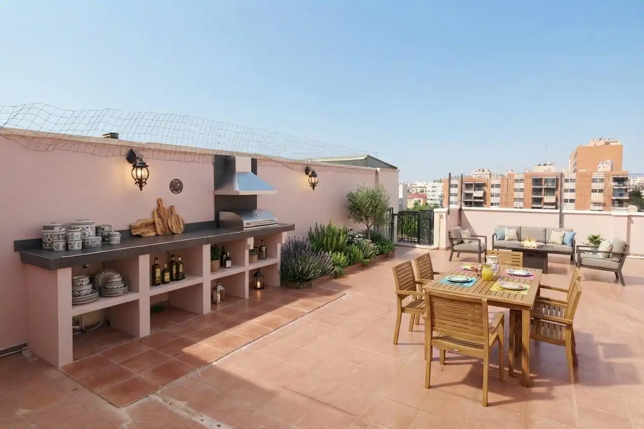 Terrace of Attic for sale in Alicante / Alacant  with Heating, Private garden and Terrace