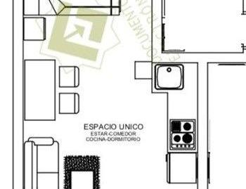 Foto 2 de Estudi en venda a Calvario, Málaga