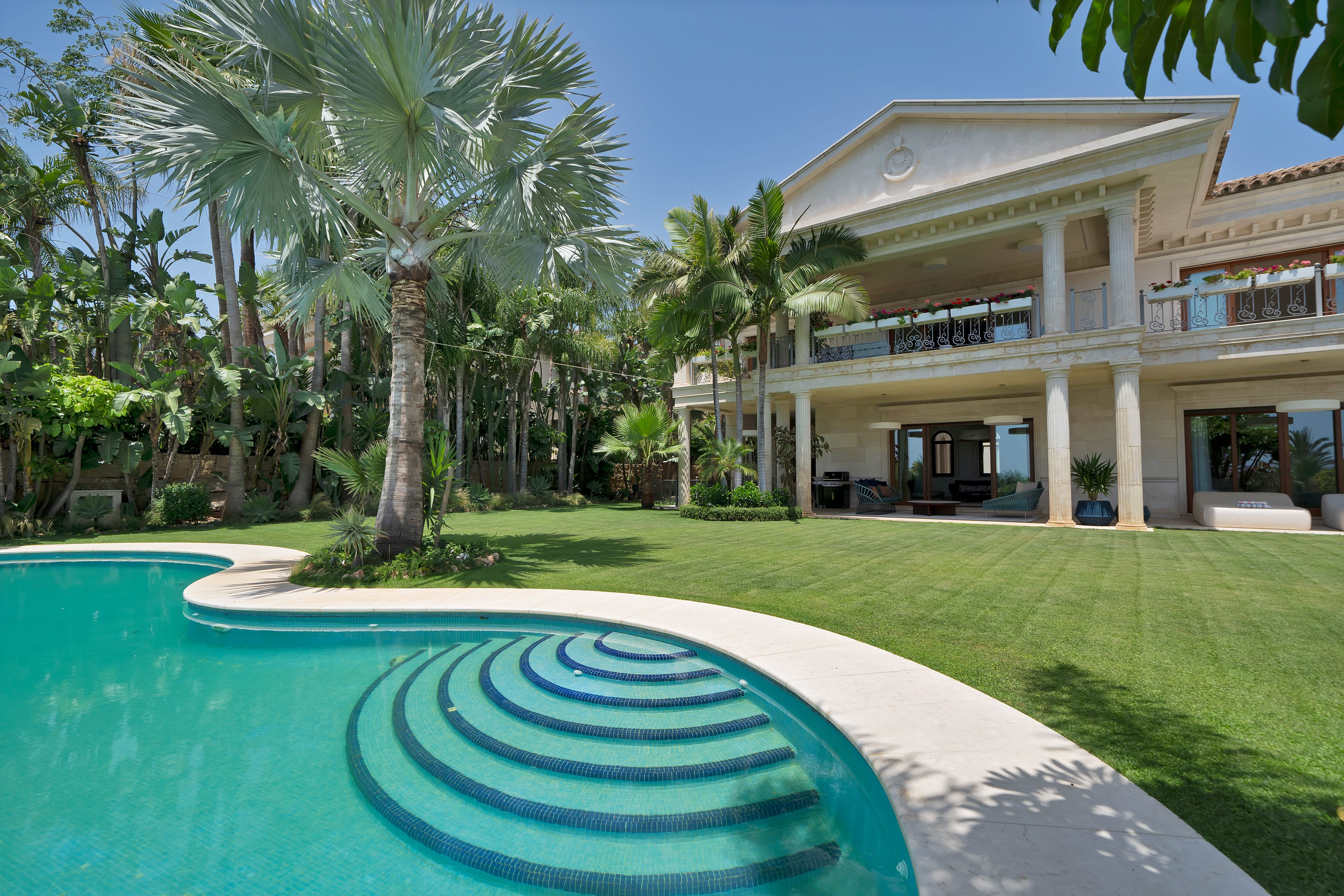 Jardí de Casa o xalet de lloguer en Marbella amb Jardí privat, Terrassa i Piscina