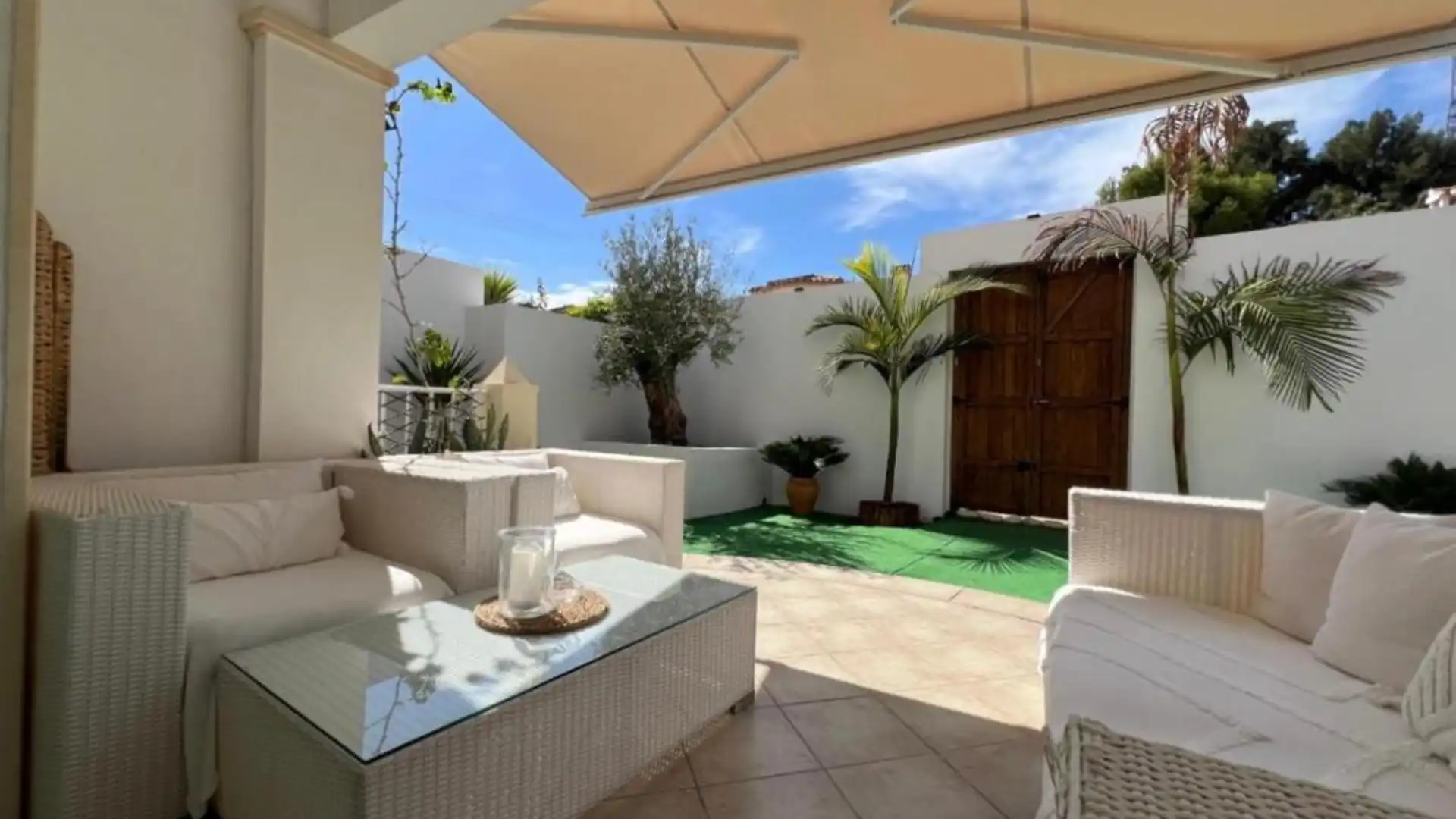 Terrace of Single-family semi-detached for sale in El Campello  with Air Conditioner, Heating and Private garden