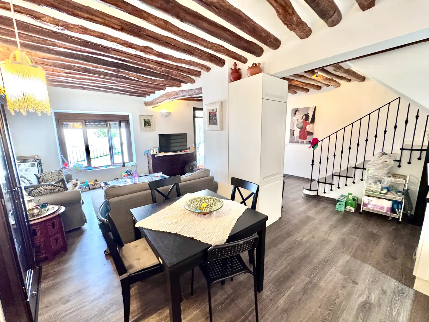 Sala d'estar de Casa o xalet en venda en Válor amb Calefacció, Jardí privat i Terrassa