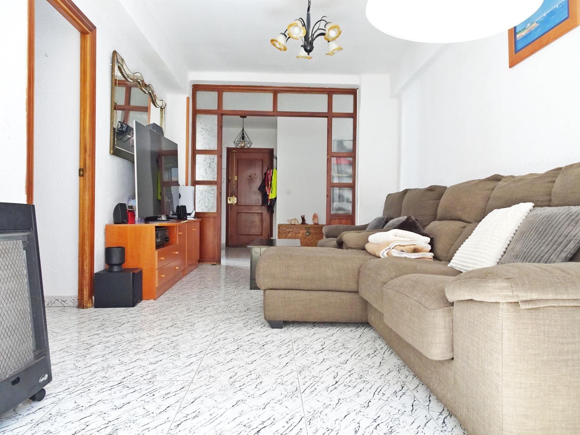Sala d'estar de Pis en venda en Málaga Capital amb Aire condicionat i Terrassa