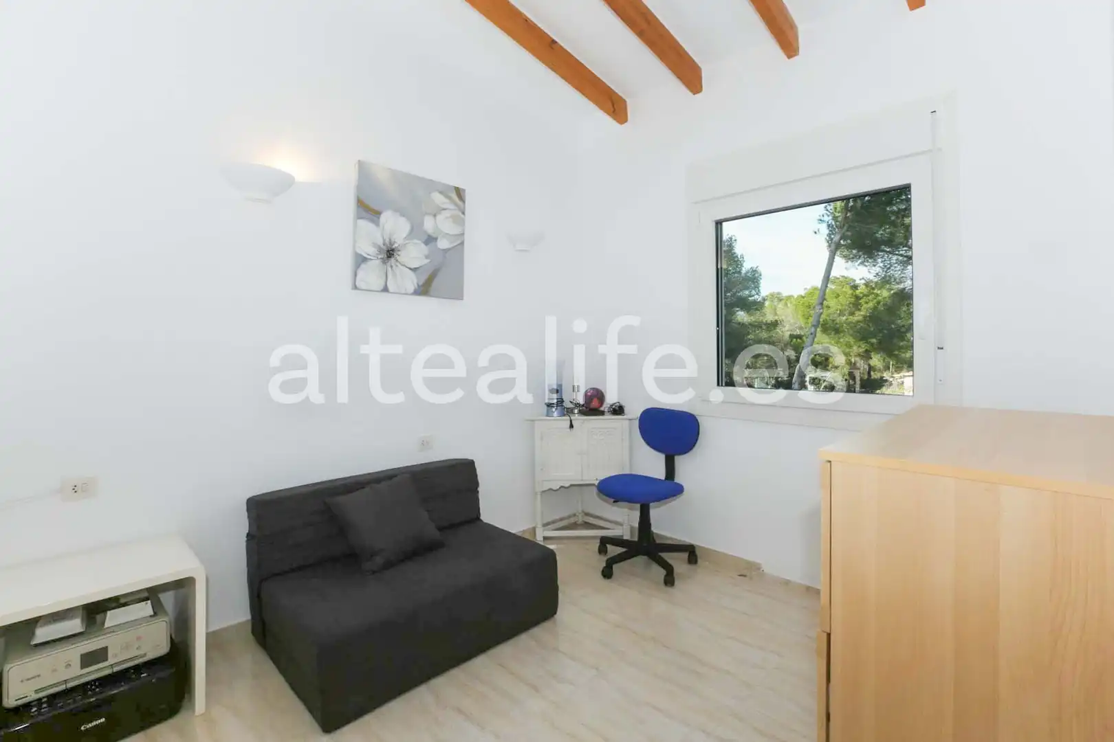 Dormitori de Casa o xalet en venda en La Nucia amb Aire condicionat, Jardí privat i Terrassa