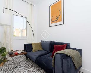 Living room of Flat for sale in  Barcelona Capital  with Air Conditioner, Heating and Balcony