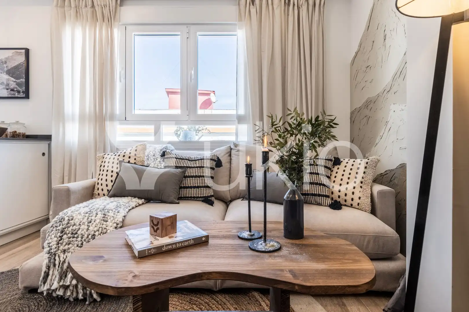 Sala d'estar de Apartament de lloguer en Madrid amb Terrassa, Moblat i Forn