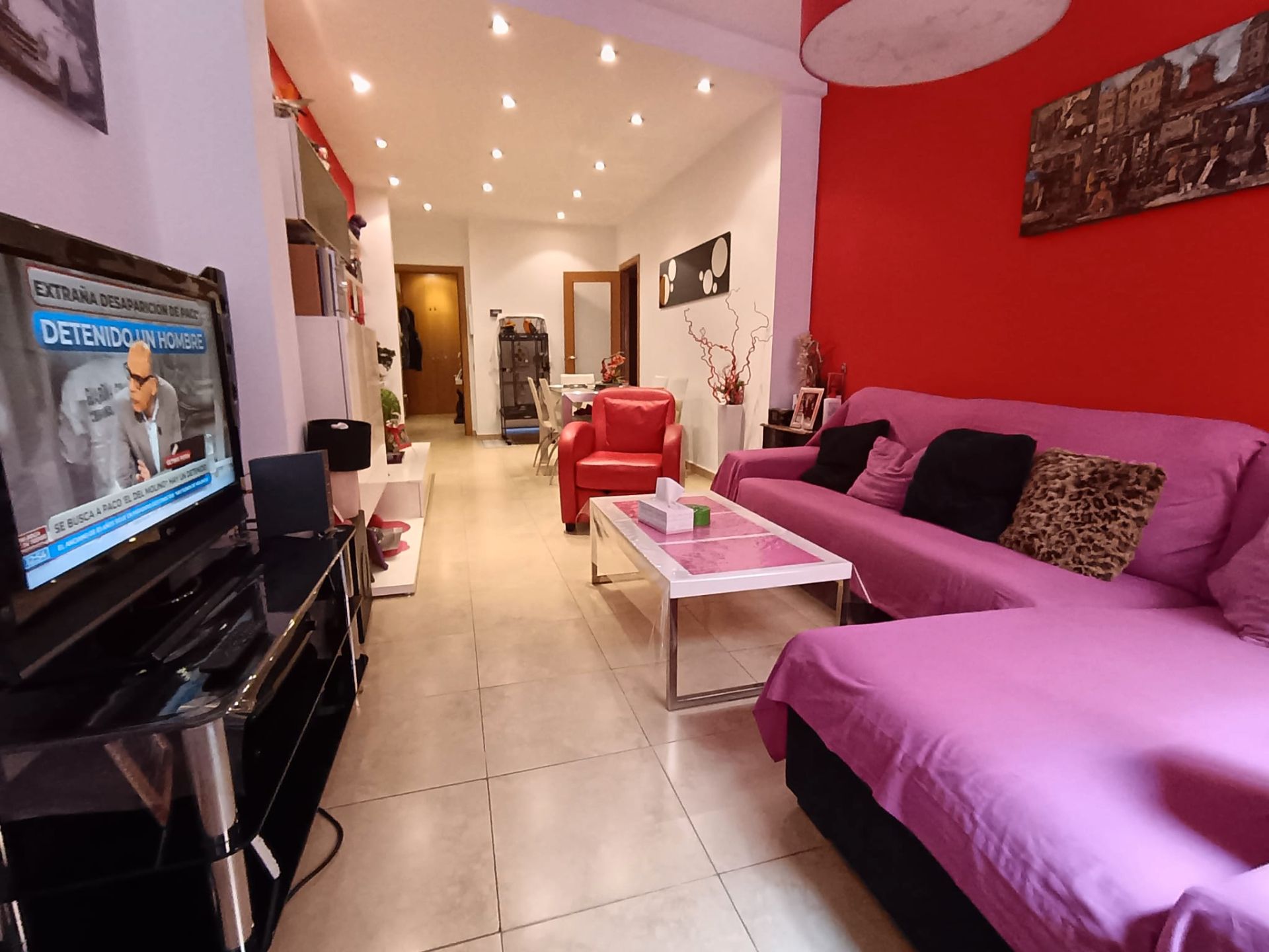 Sala d'estar de Pis en venda en Badalona amb Calefacció i Terrassa