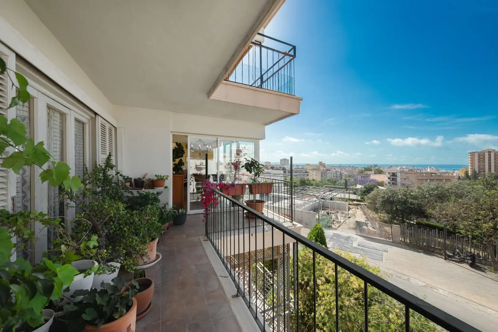 Balcony of Flat for sale in  Palma de Mallorca  with Air Conditioner, Private garden and Terrace