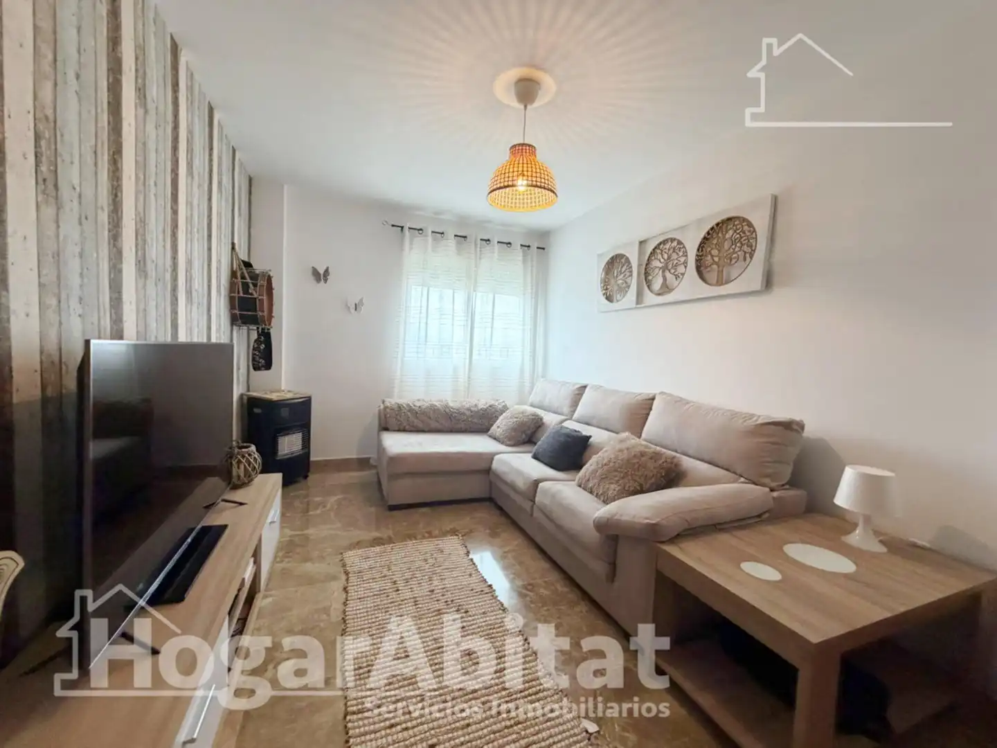 Wohnzimmer von Dachboden zum Verkauf in Vilamarxant mit Klimaanlage und Terrasse
