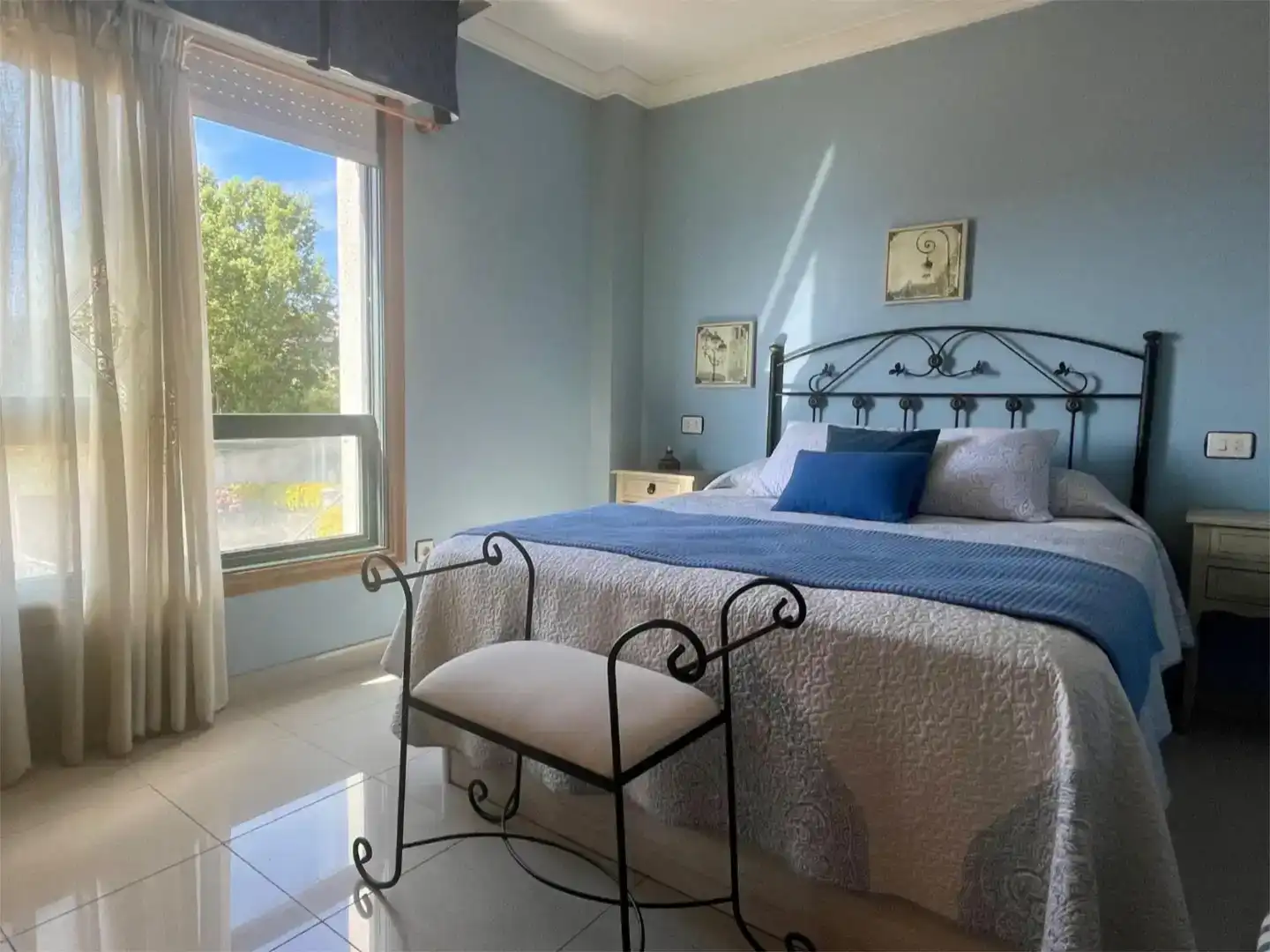 Dormitori de Apartament de lloguer en Sanxenxo pueblo