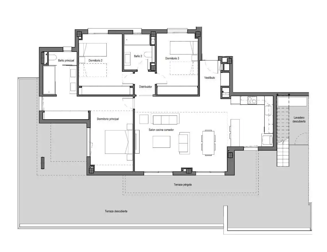 Wohnung zum Verkauf in Marbella mit Klimaanlage, Heizung und Terrasse