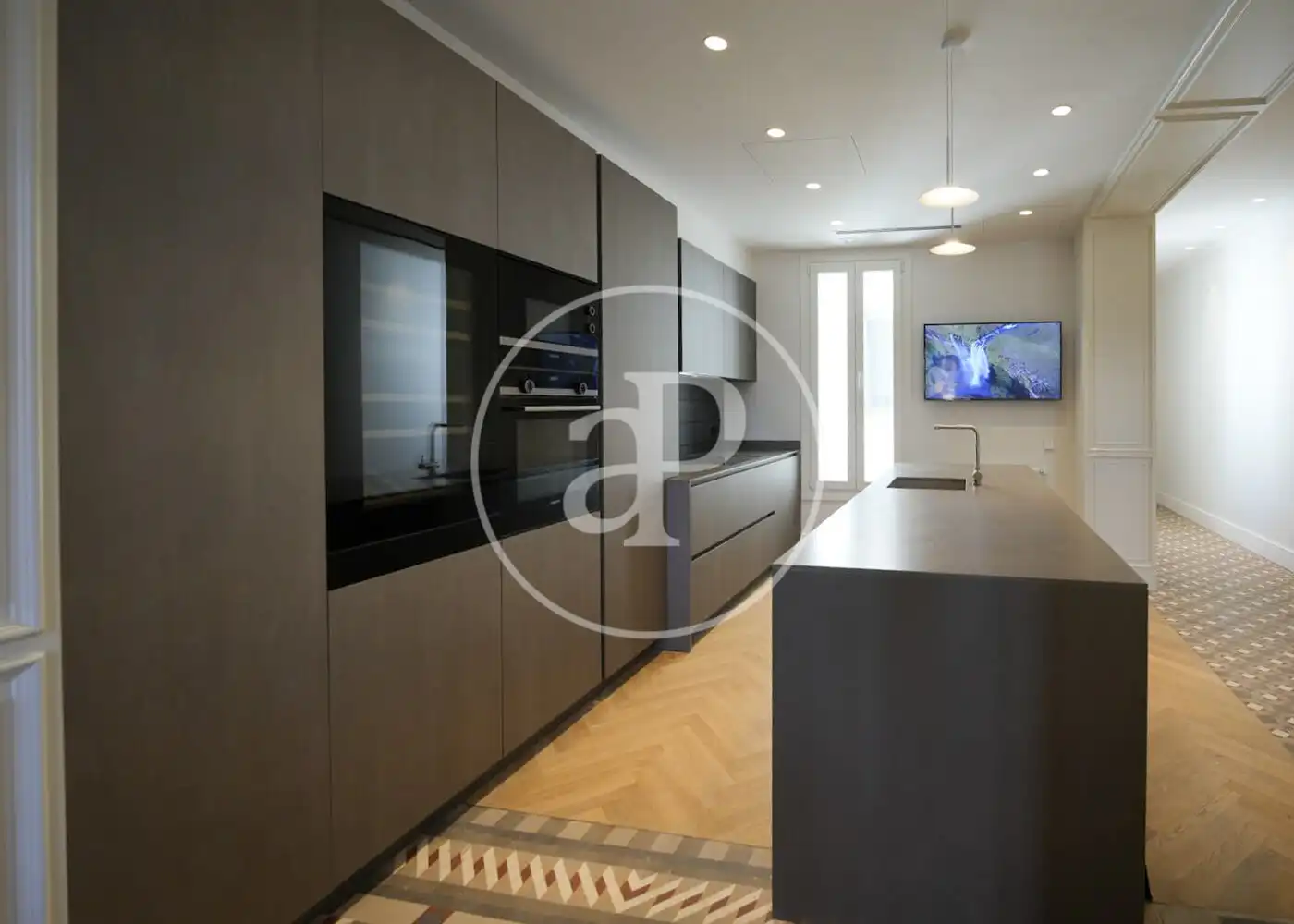Cocina de Piso de alquiler en Barcelona con Aire acondicionado, Calefacción y Amueblado