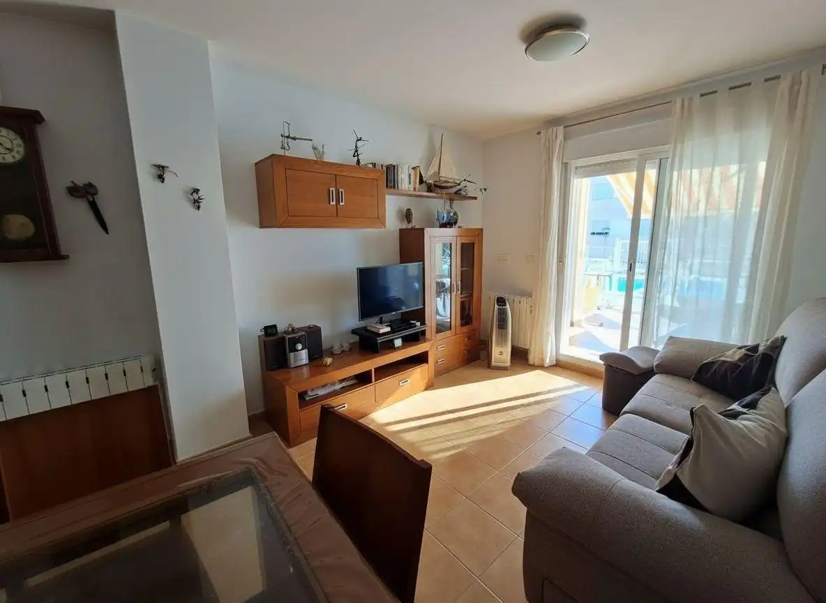 Wohnzimmer von Erdgeschoss zum Verkauf in Alcanar mit Terrasse, Möbliert und Gemeinschaftspool