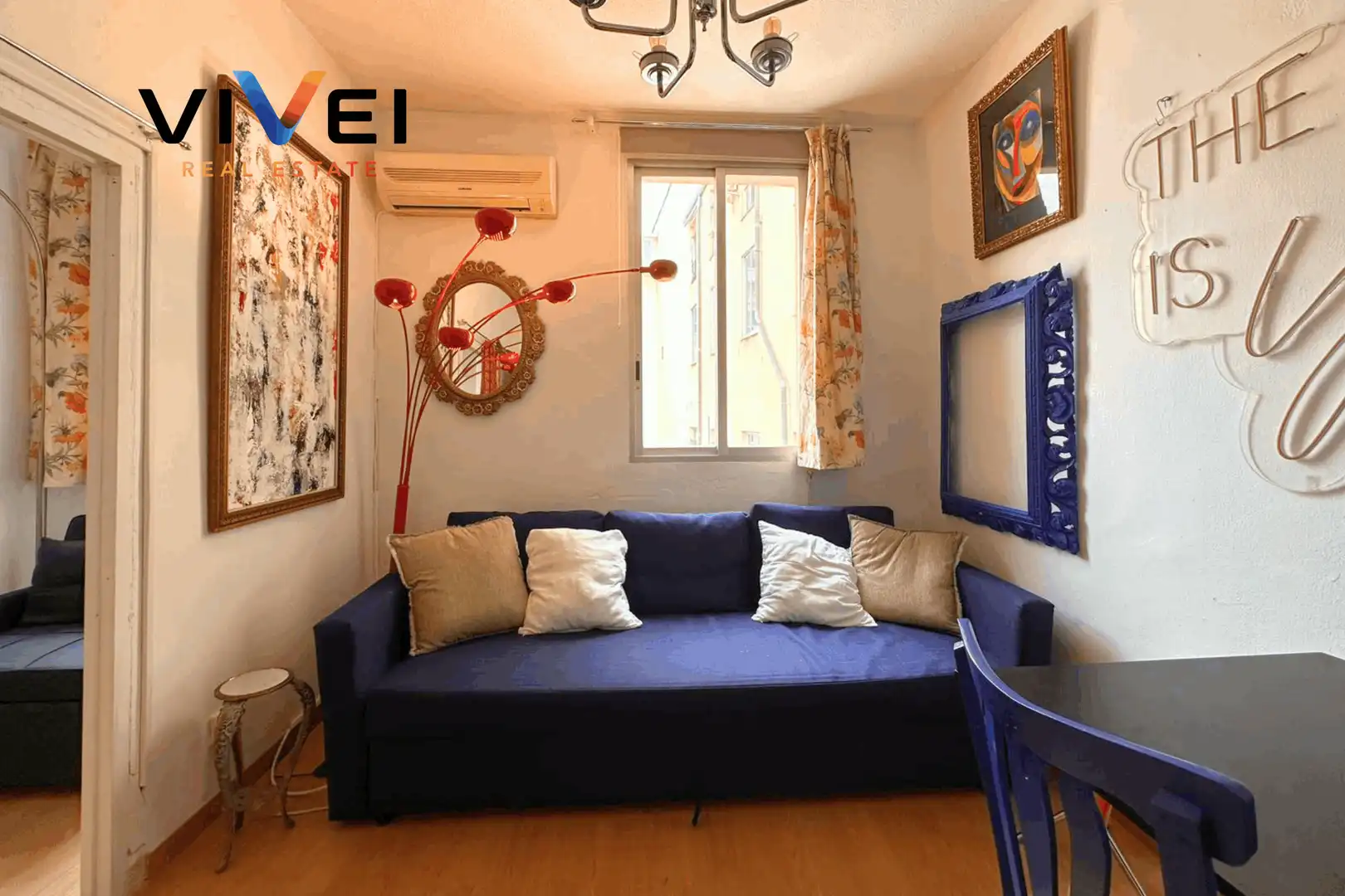 Sala de estar de Piso de alquiler en Madrid con Aire acondicionado