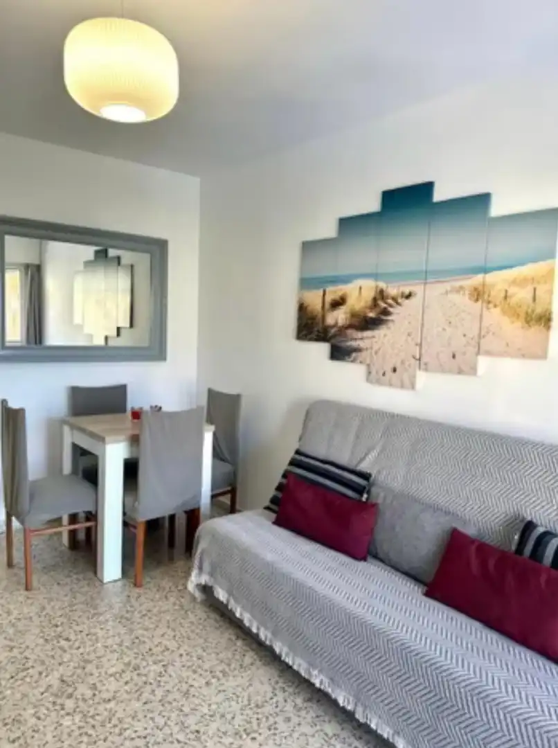 Wohnzimmer von Wohnung zur Miete in Benalmádena mit Klimaanlage und Möbliert