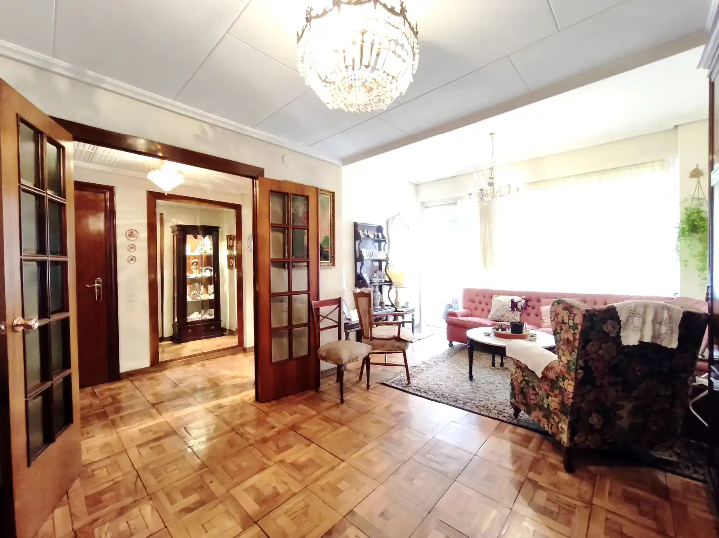 Sala de estar de Piso en venta en  Logroño con Calefacción, Parquet y Terraza