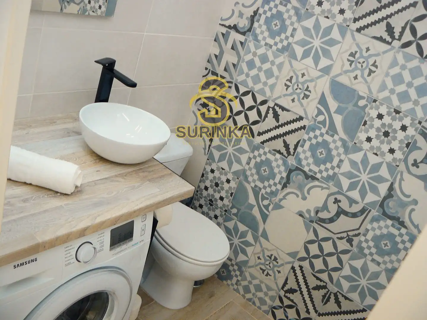 Baño de Dúplex de alquiler en San Bartolomé de Tirajana con Aire acondicionado, Terraza y Piscina