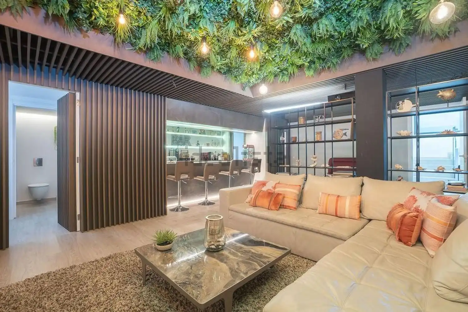 Living room of Houses for sale in L'Alfàs del Pi  with Air Conditioner, Storage room and Swimming Pool