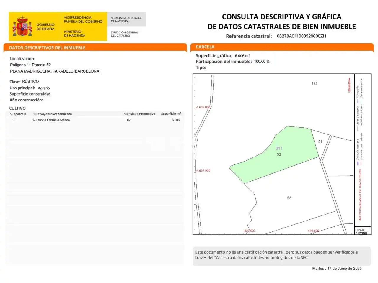 Rustikales Grundstück zum Verkauf in Taradell, imagen 7