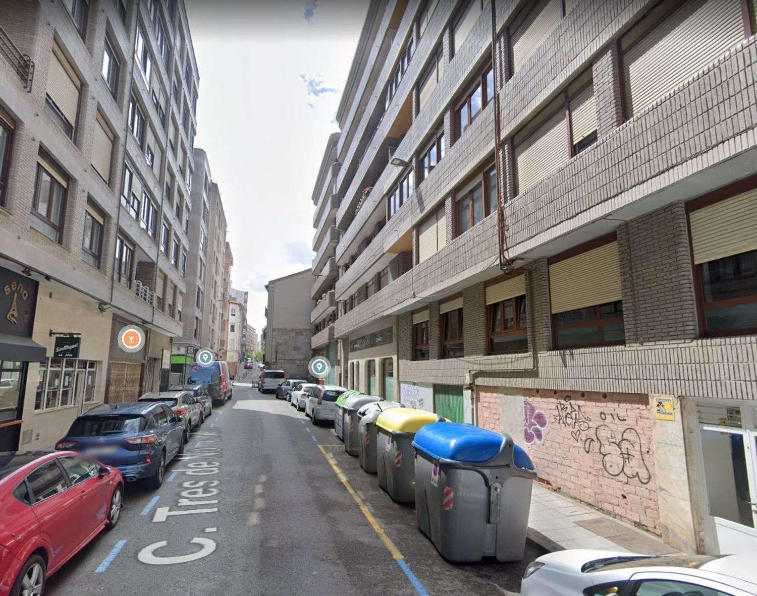 Vista exterior de Piso en venta en Santander