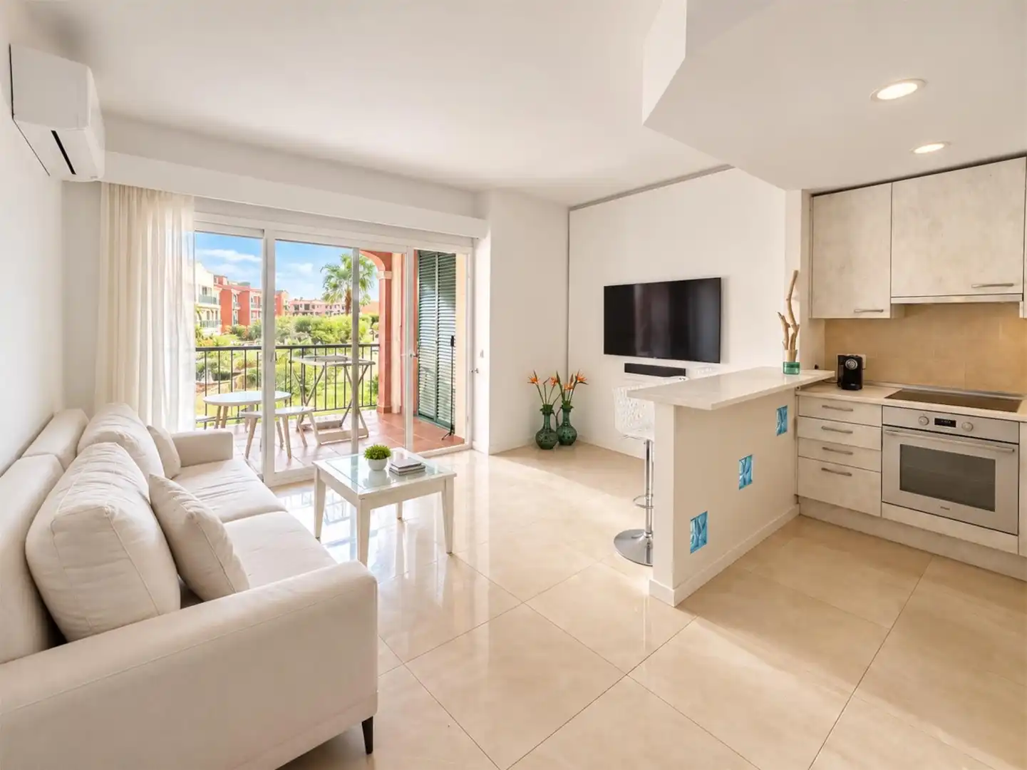 Sala de estar de Piso en venta en Llucmajor con Aire acondicionado, Jardín privado y Terraza