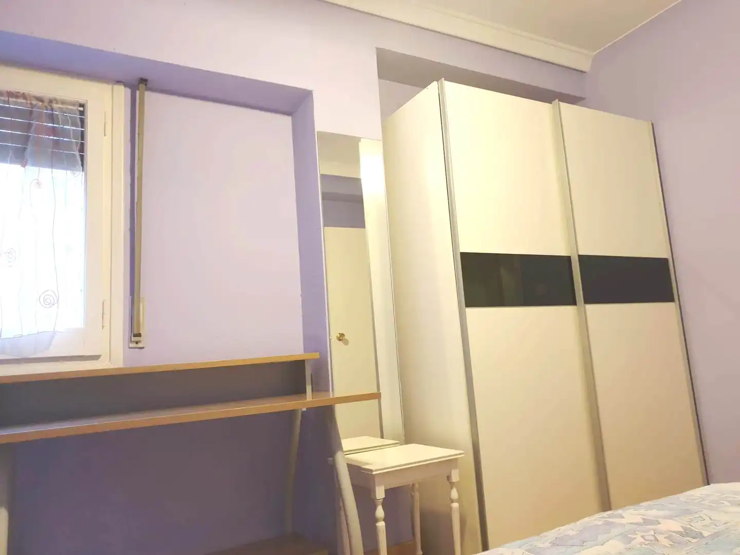 Bedroom of Flat for rent in Zaragoza  with Heating, Parquet flooring and Furnished