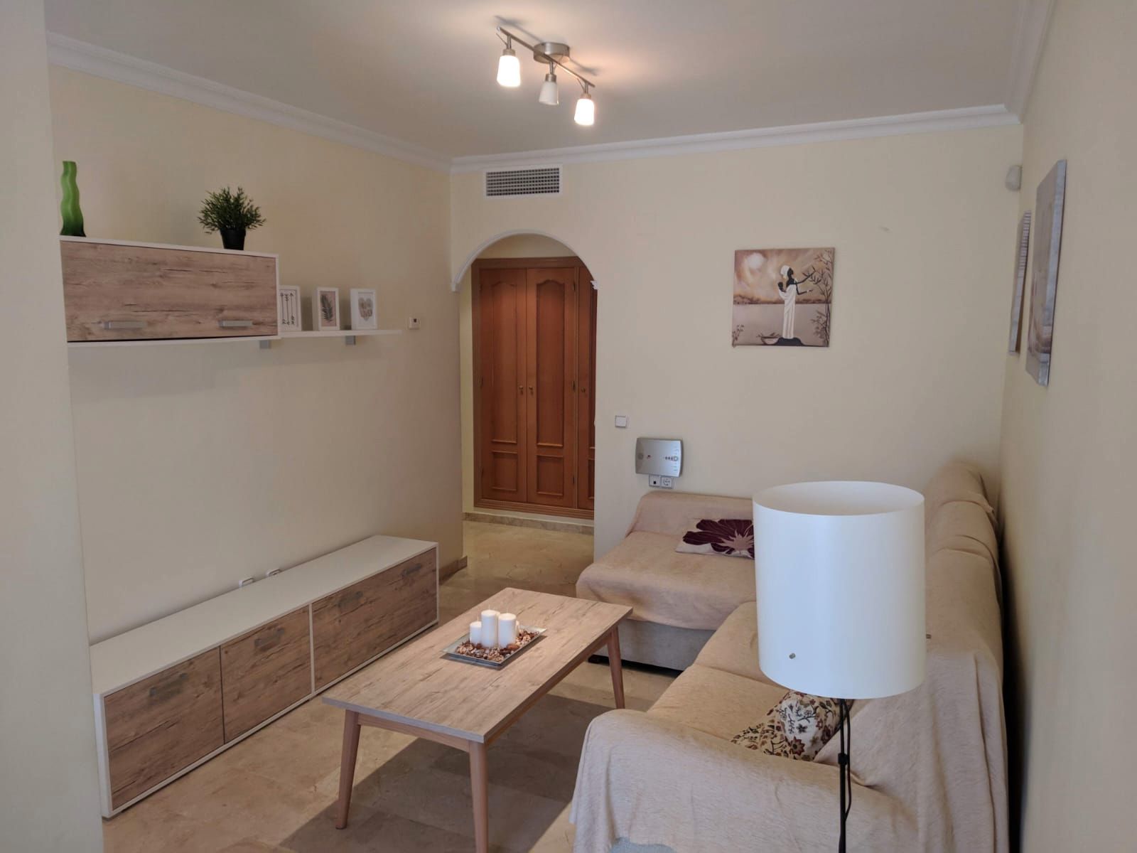 Living room of Flat for sale in Alhaurín El Grande  with Air Conditioner, Storage room and Furnished