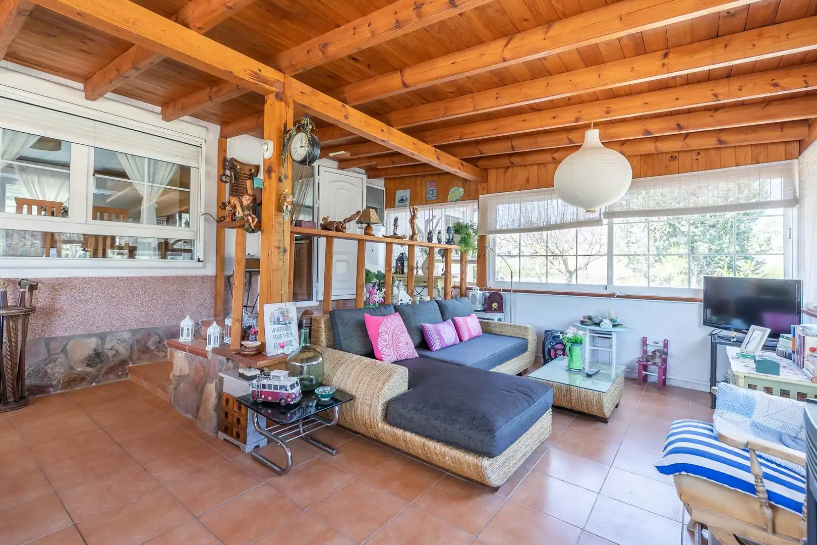 Living room of Houses for sale in Almoguera  with Air Conditioner, Heating and Private garden