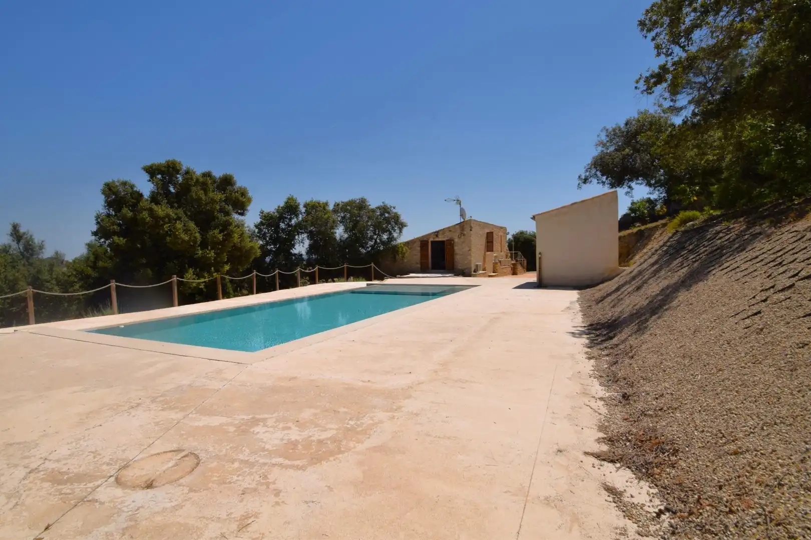 Swimming pool of Country homes for rent in Sineu  with Air Conditioner, Private garden and Terrace