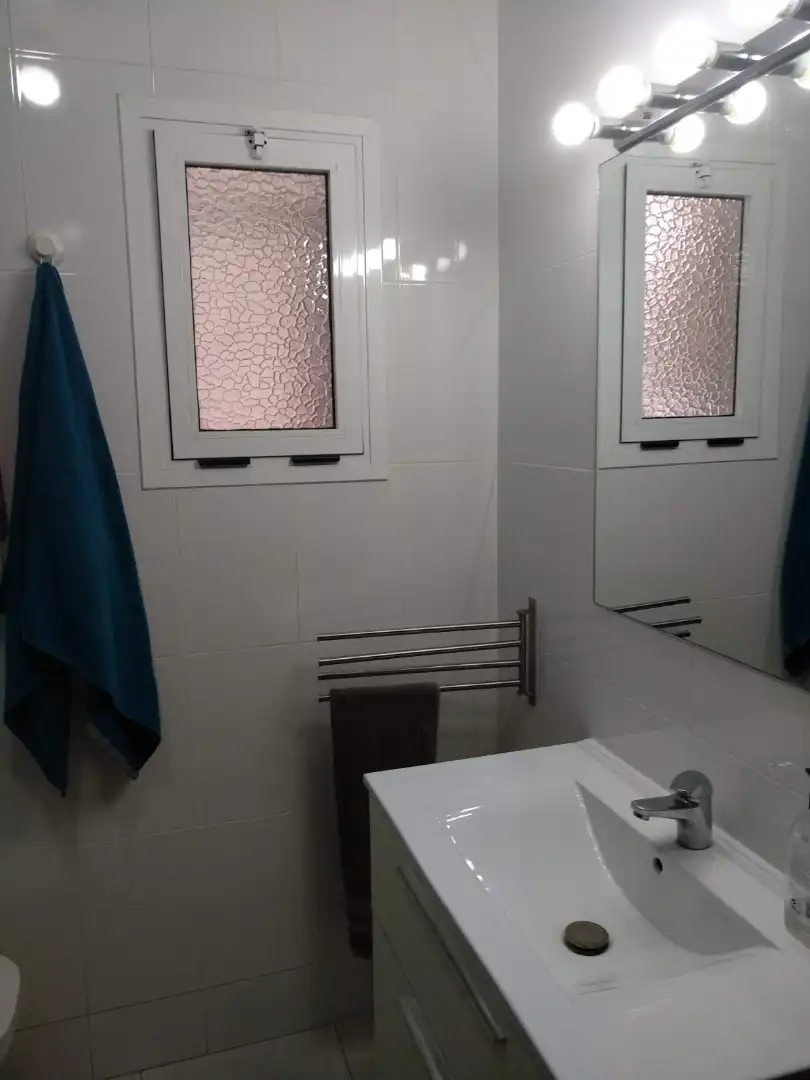 Baño de Piso de alquiler en Murcia con Aire acondicionado, Parquet y Amueblado
