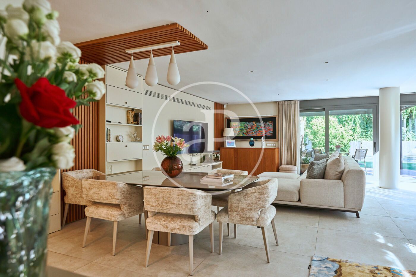 Living room of House or chalet for sale in Sant Cugat del Vallès  with Air Conditioner, Heating and Private garden