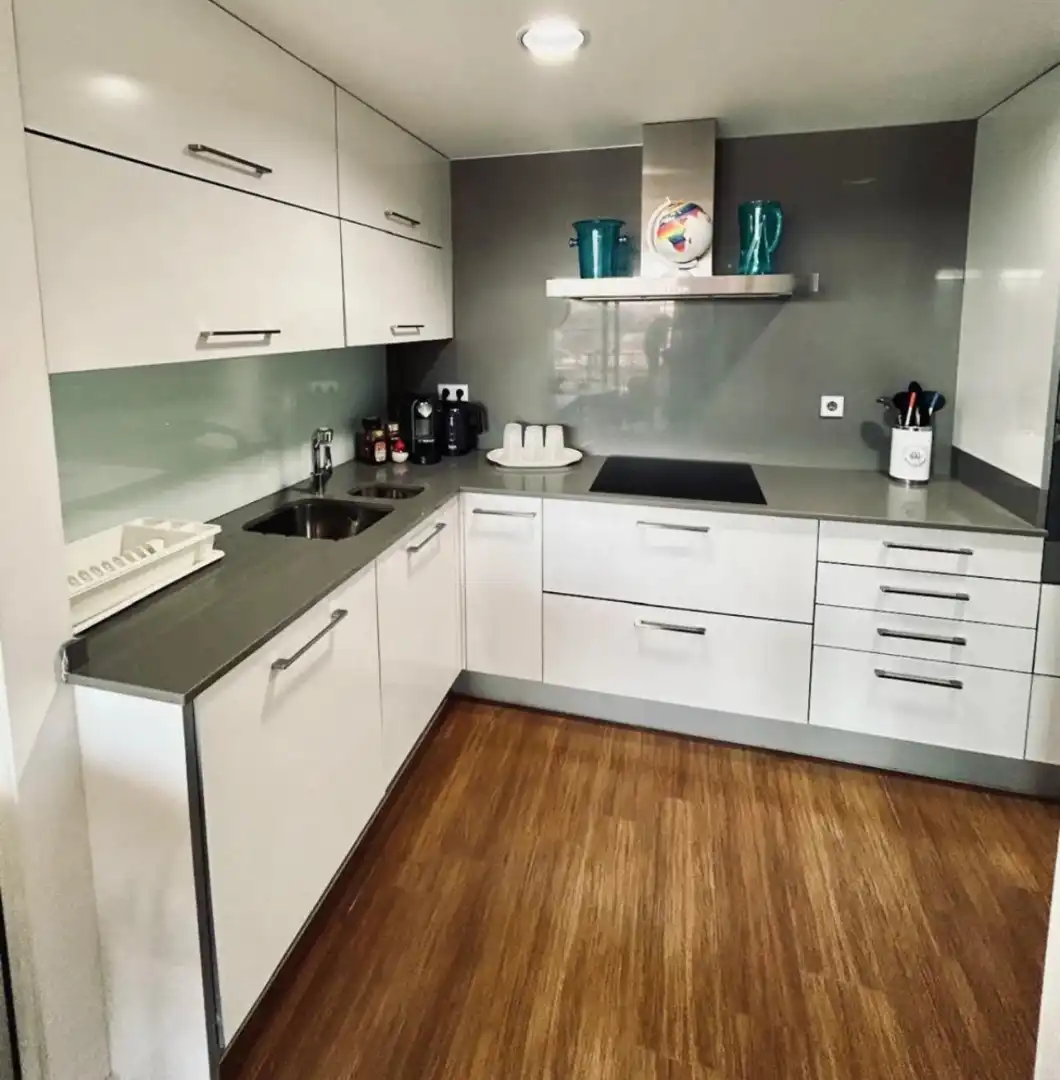 Küche von Wohnung zum Verkauf in Eivissa mit Klimaanlage, Parkett und Terrasse