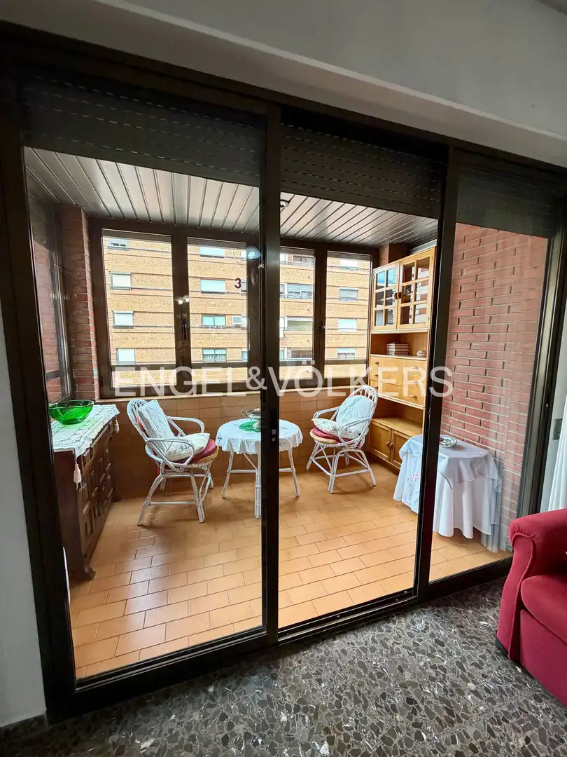 Balcony of Flat for rent in Valencia  with Air Conditioner, Heating and Balcony