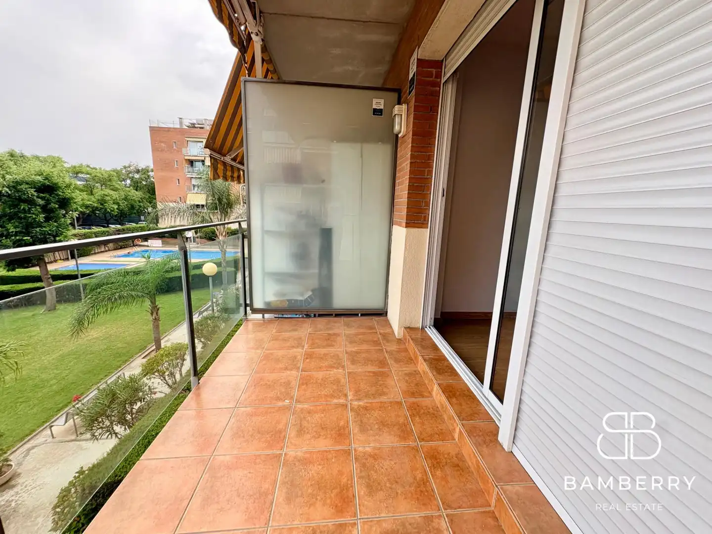 Balcony of Flat for sale in Castelldefels  with Parquet flooring and Community pool